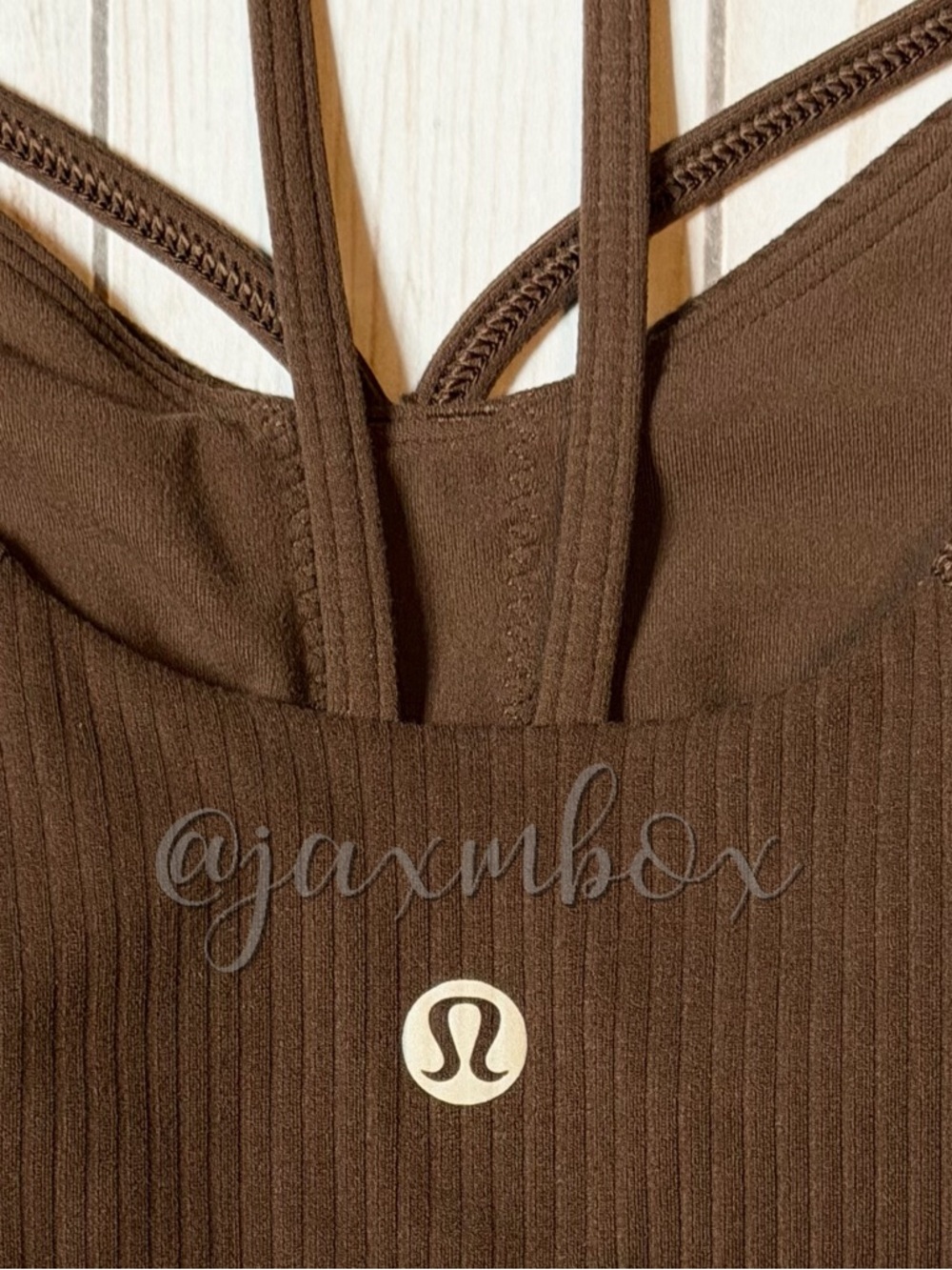 Lululemon Align Strappy Ribbed Tank Top Java Size 6 - Picture 3 of 6